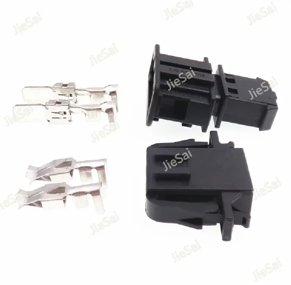 2 Pin Auto Wire Cable Connector with Terminals 1J0972752 1J0972762 Male Female Interface Wiring Socket