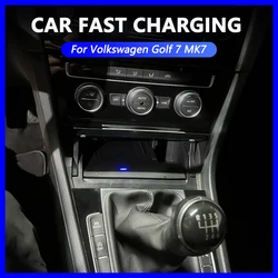 Moreway 15W Wireless Charger For VW Golf 7 MK7 2013-2019 Phone Holder Fast Charging Pad Charge trim Car Interior Accessories