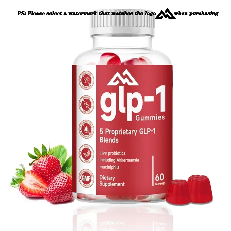 Gomitas suplementarias GLP-1 que contienen probióticos Akmansia, ácido asparico, gomas gominolas de probióticos GLP 1, 60 gomas