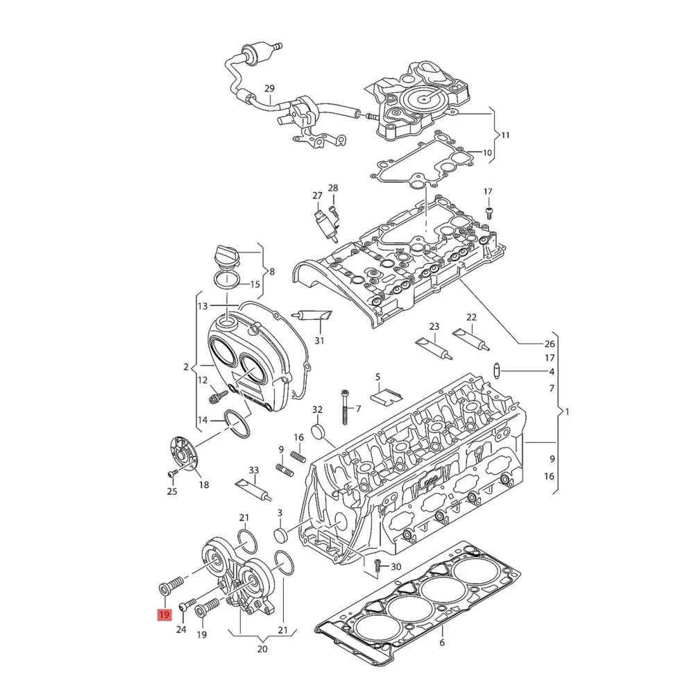 06L109257B m21 1.8/2.0T Camshaft Adjuster Control Valve For VW Golf Beetle Passat Jetta Audi A1 A3 S3 Q5 Skoda Octavia Seat Leon