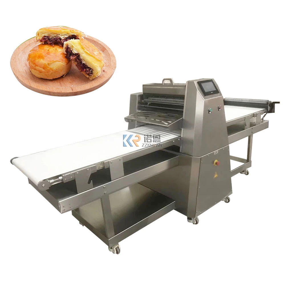 Commercial Automatic Pizza Dough Sheeter Forming Shortening Machine Puff Egg Tart Pastry Making Machine Stainless Steel