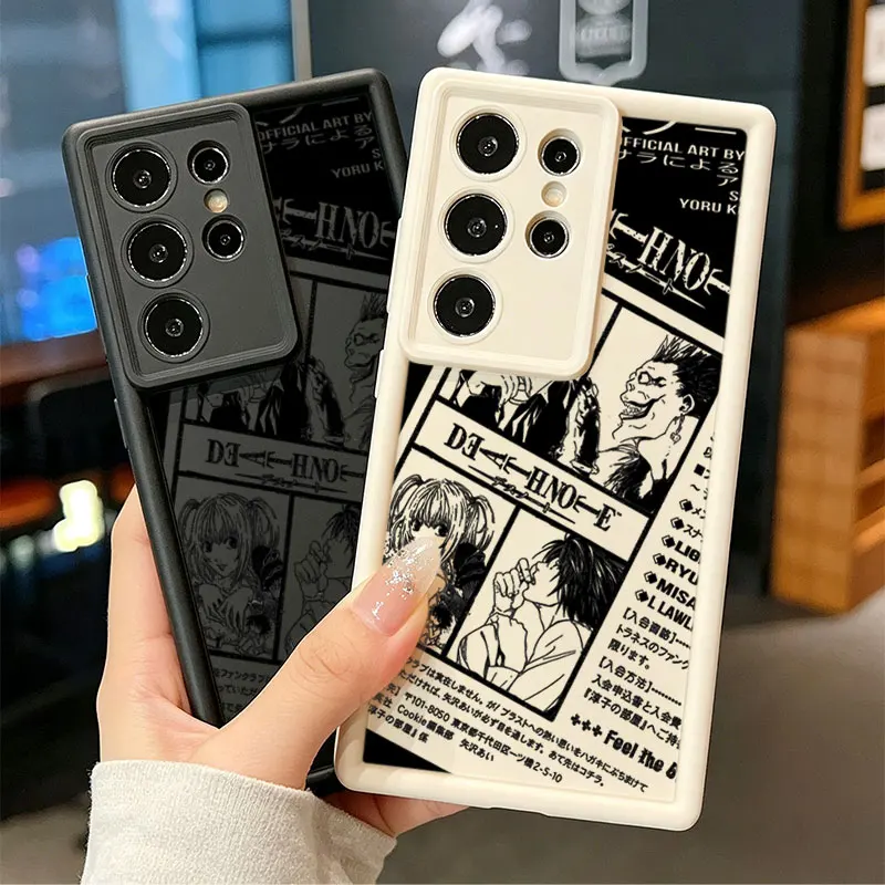 Death Note Light Yagami Silicone Phone Case For Samsung Galaxy S26 Ultra S26 Edge S25 FE S24 S23 S22 ULTRA S21 PLUS S20FE