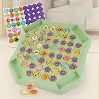 Animal Fruit Flip Chess Board Game Logical Thinking Cognitive Animal Memory Matching Chess Parent-child Interactive Game Toys 2