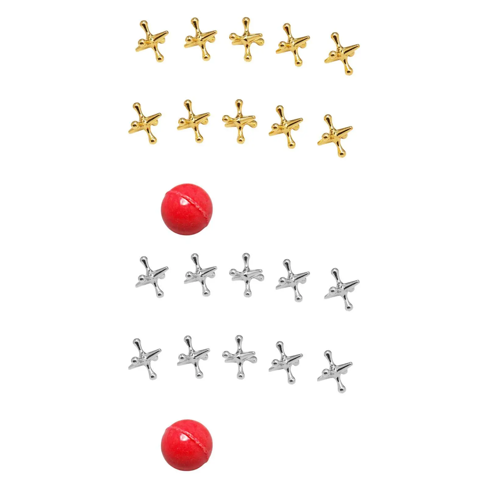 合金ジャック ゲームセット オールドスクール ジャックス ゲームおもちゃ イベント キャンプ パーティーの記念品