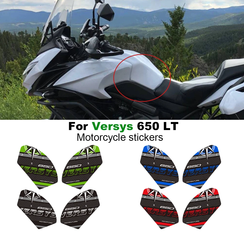 

For Kawasaki Versys 650 LT Motorcycle Tank Pad Protector Luggage Trunk Stickers Decal Kit 4 colors