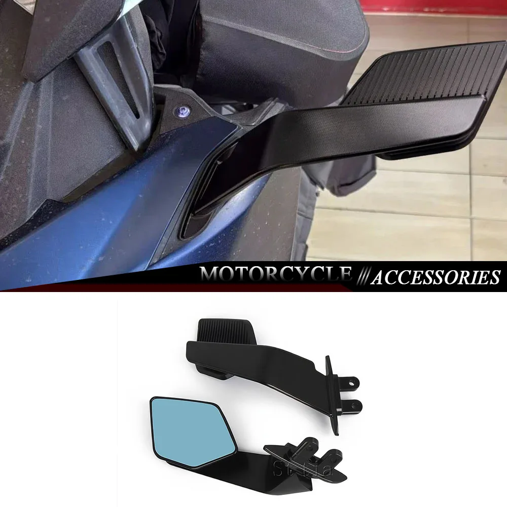 Specchietto retrovisore invisibile sportivo con alette aerodinamiche per moto TMAX 530 2012-2019, T-Max560 2020-2021 e T-MAX 500 2004-2012
