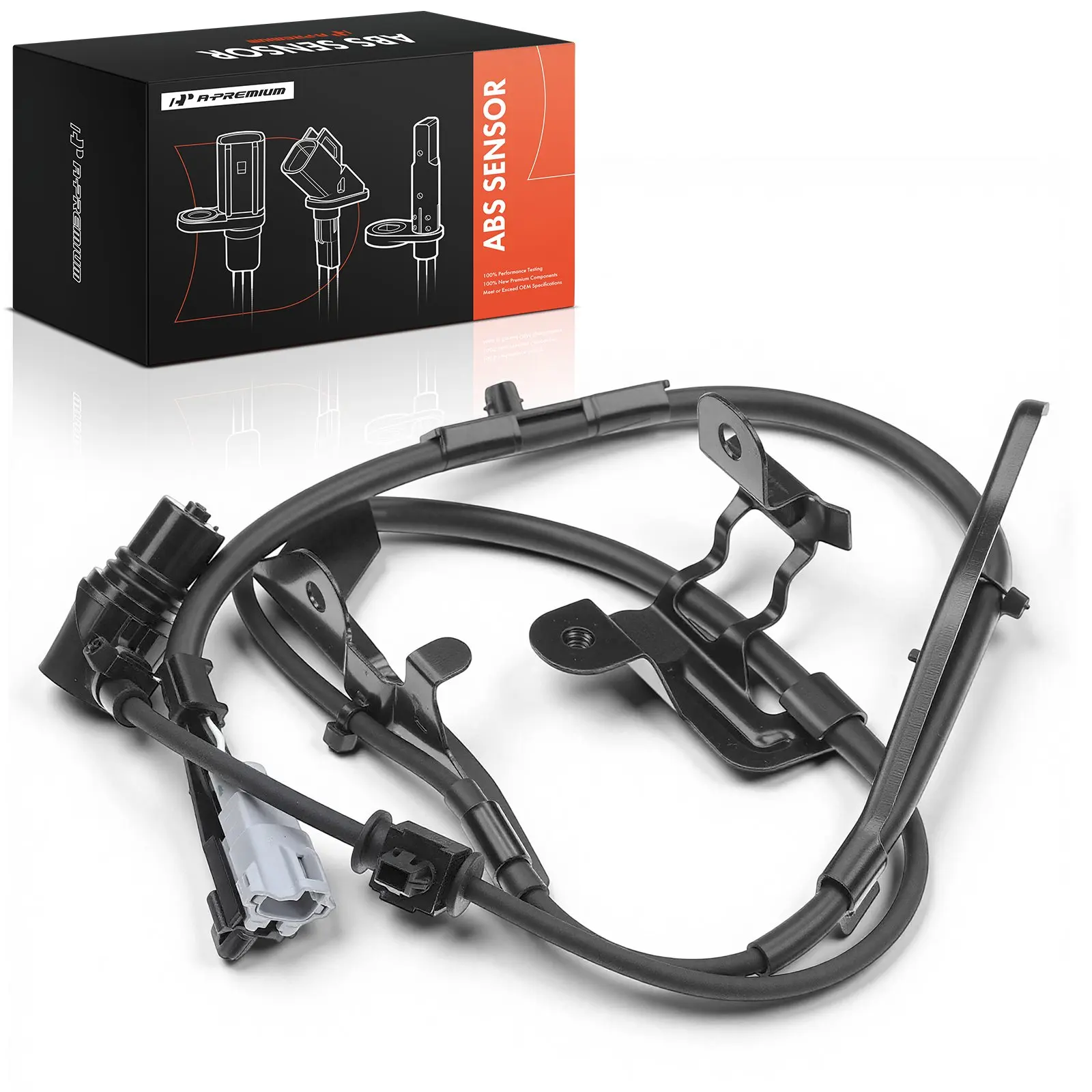 A-Premium Front Driver Side ABS Wheel Speed Sensor for Toyota Tundra 2000-2006 Sequoia 2001-2007