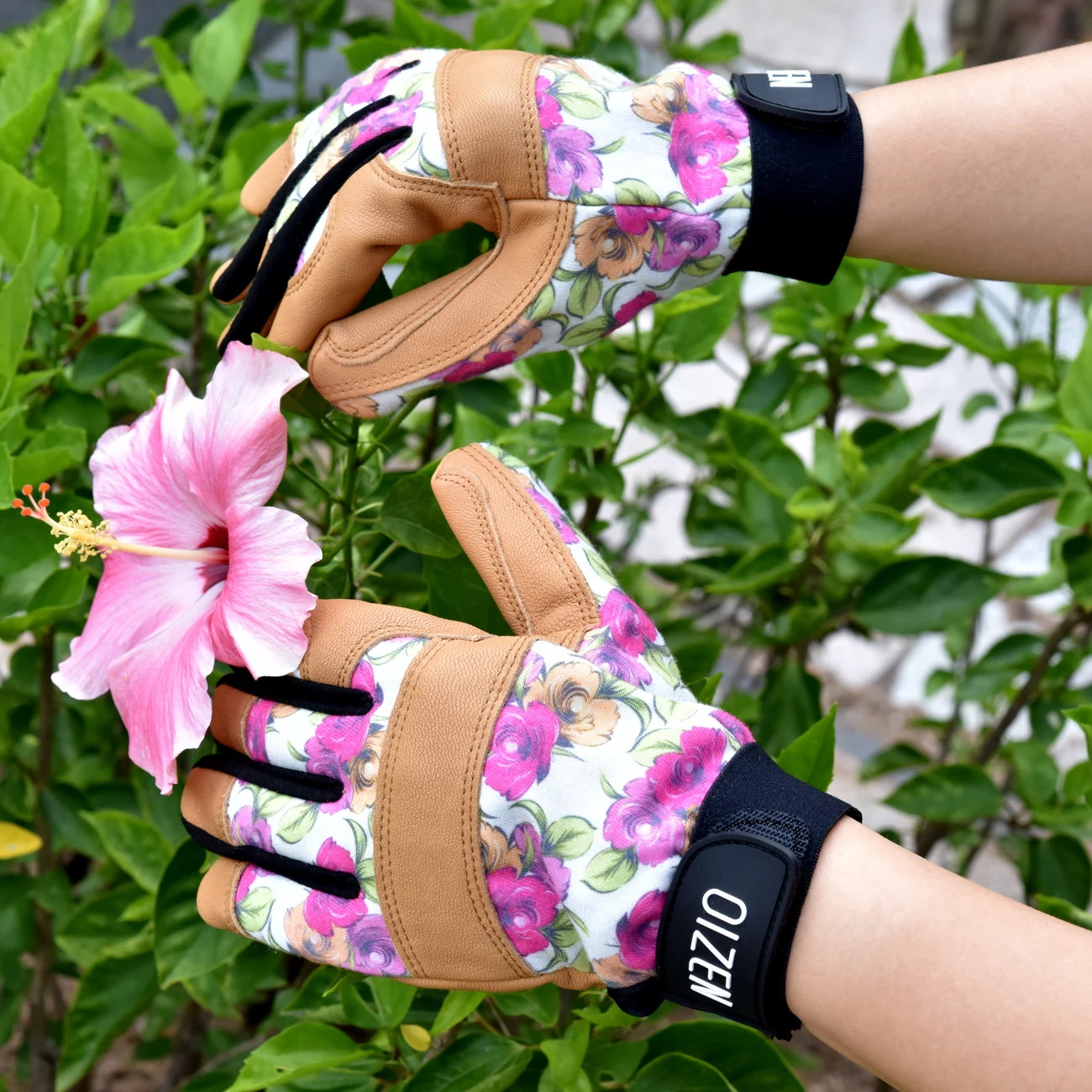 1 paio di guanti da giardino in pelle di capra per diserbo scavare piantare fiori di rosa per le donne guanti da giardinaggio da lavoro a prova di