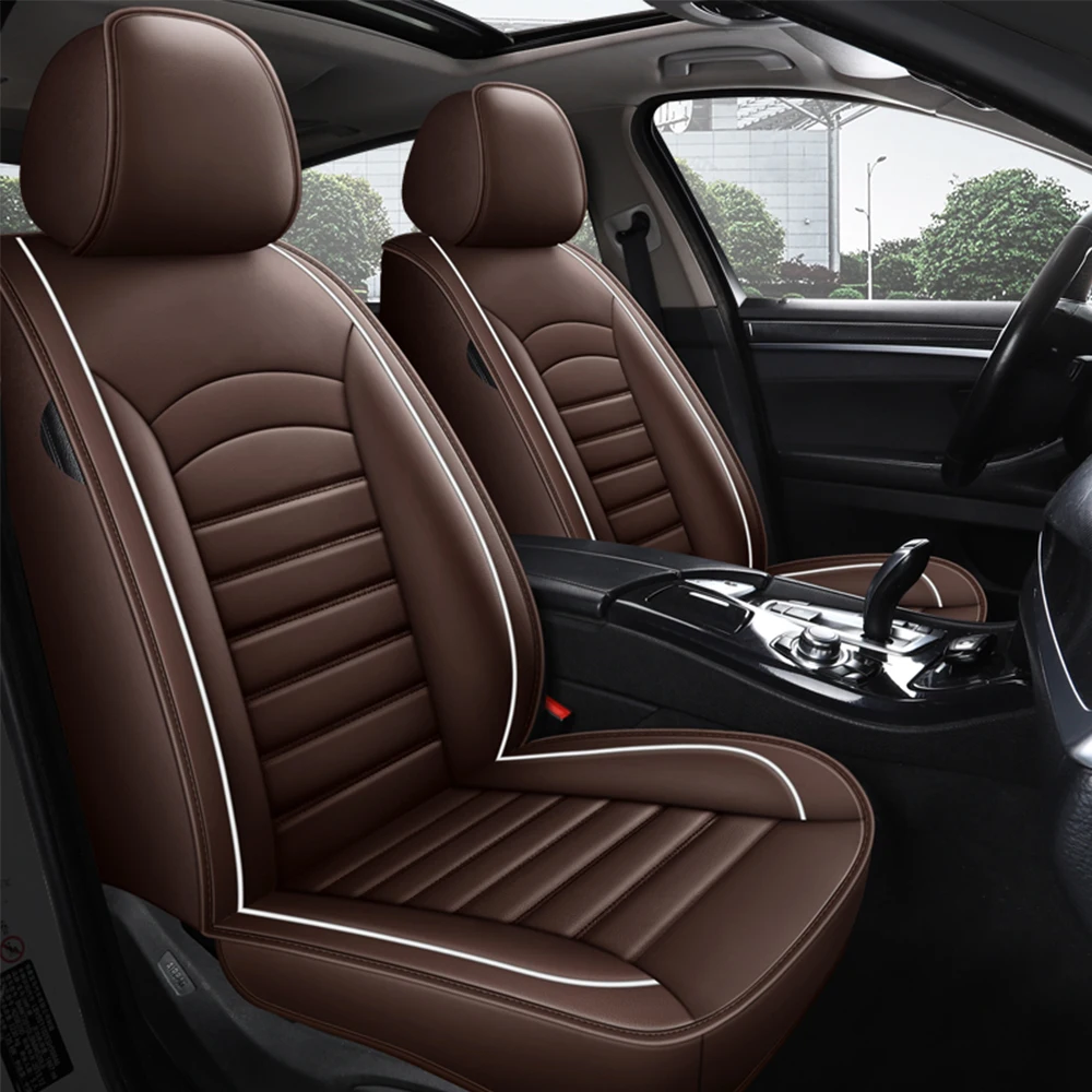 Leder Universelle Autositzbezüge für BMW X1 X6 X4 X3 X5 F10 F20 520 525 320 E36 E46 Innenraum-Sitzschutz Auto-Zubehör – Detail 4