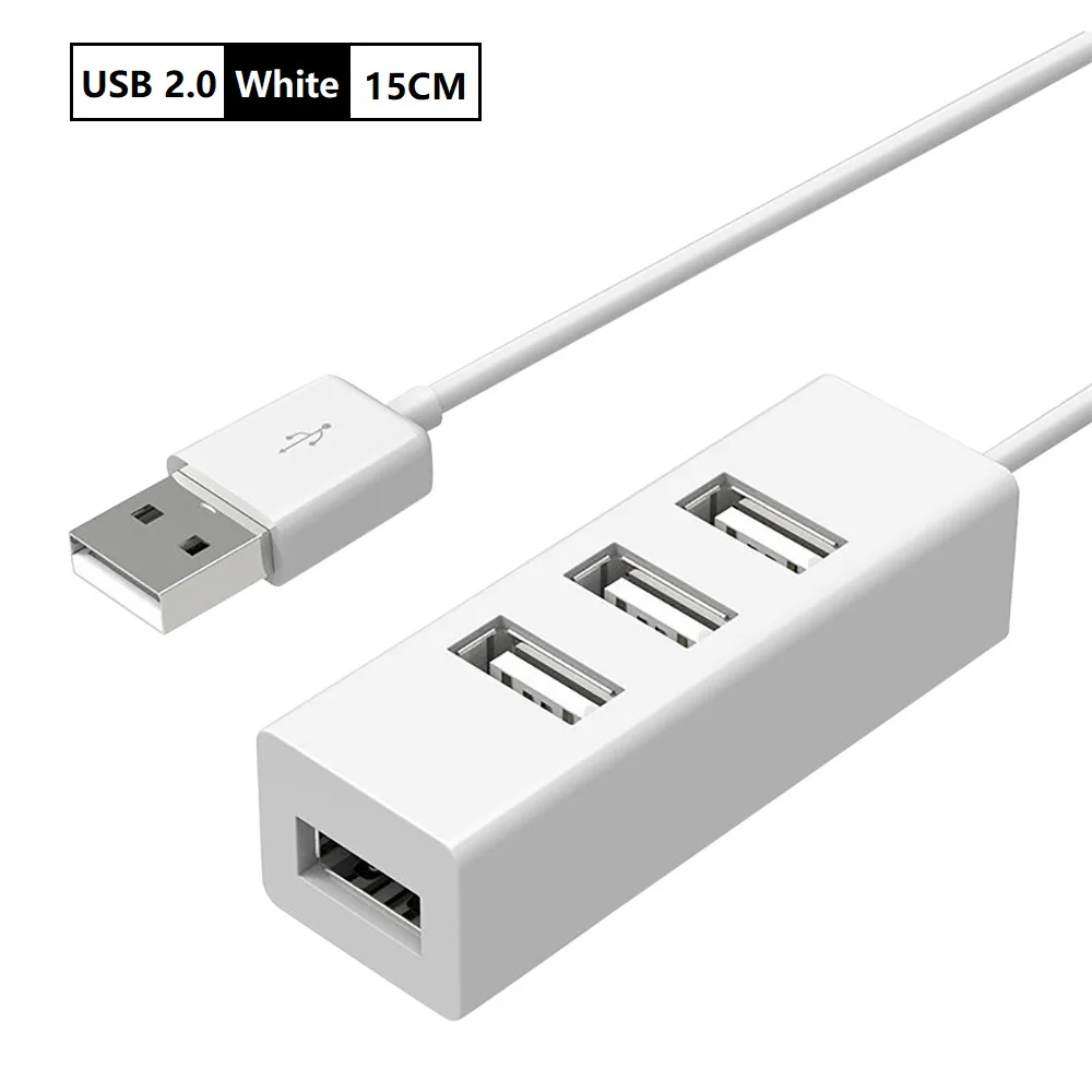 HUB USB 2.0 Hub USB Multi Splitter Power Adapter High Speed 4 Port USB 2.0 Expander For PC Windows Computer Accessories