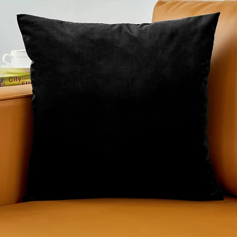 Funda de cojín de terciopelo negro |   Estilo nórdico |   Funda de almohada para decoración de sofá de sala de estar |   Acento elegante para el hogar