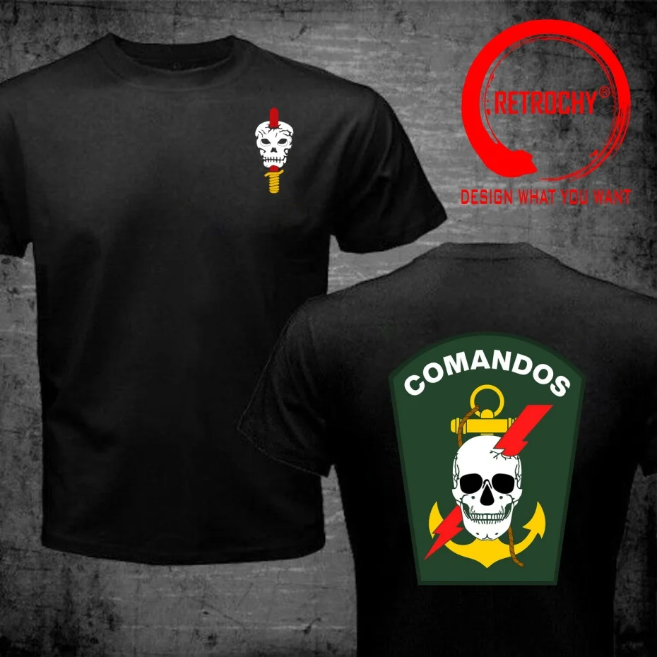 Funny Design Brazil Special Forces Army 1st Commando Action Battalion  Shirt Men Fashion Trendy Casual Clothing Stylish Tops