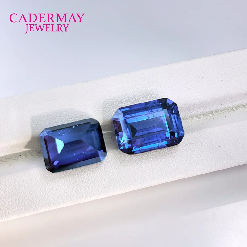 

Lab Cornflower Blue Sapphire 2x4mm-15x20mm Emerald Cut Blue Lab Grown Sapphire Loose Inclusions Gemstone for Jewelry Making