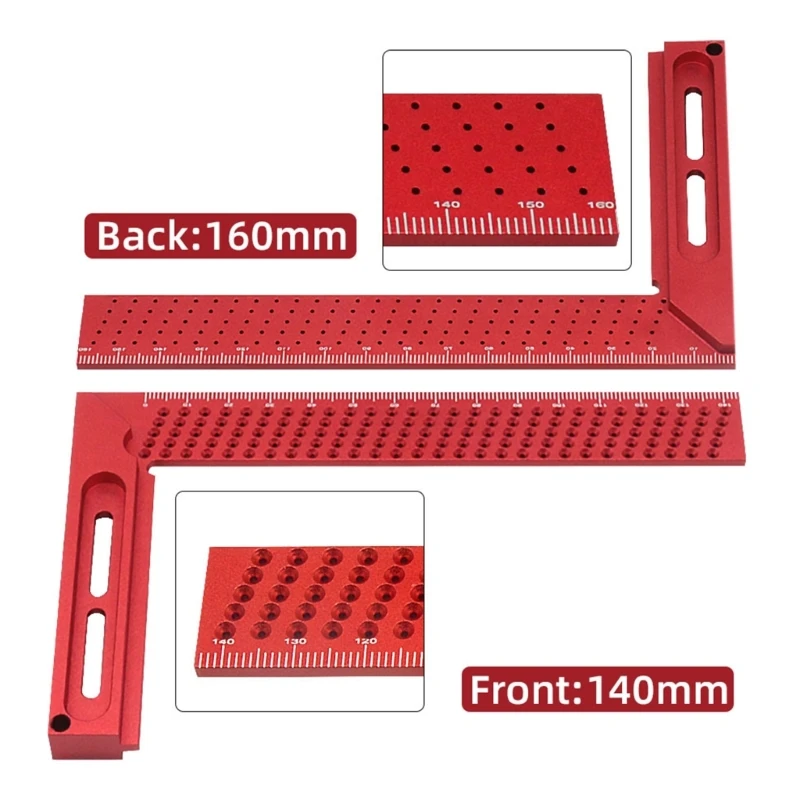 Woodworking Scriber T-Square Ruler 600mm, Architect Ruler for Carpenter Work, Layout and Measuring Tools Dropship