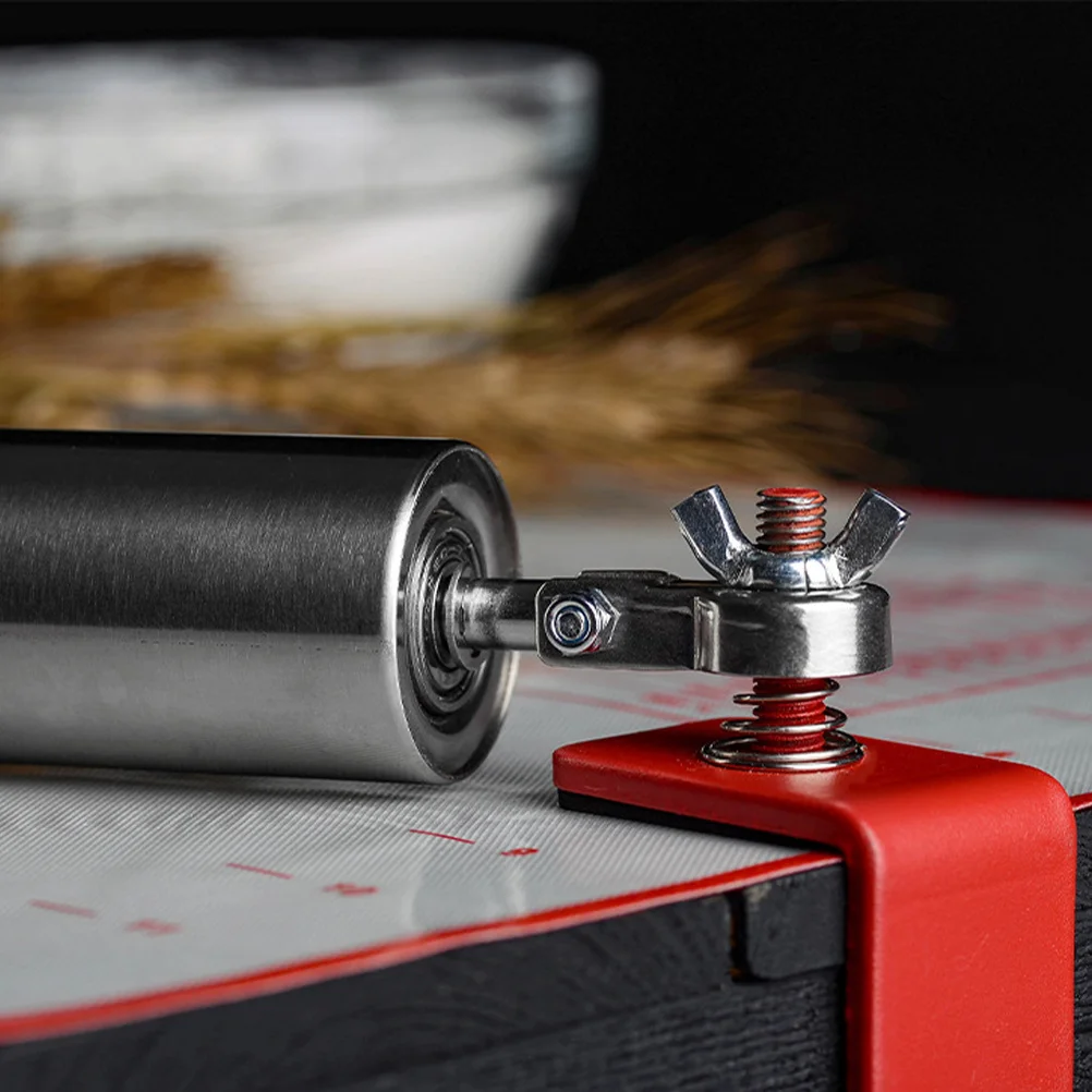 

Single on Stainless Steel Rolling Pin Size L for Baking Dough Pastry Fondant Rolling Kitchen Tool Dough Roller
