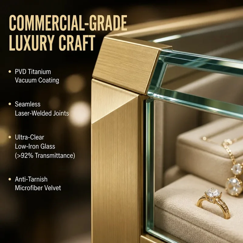 custom.Modern Jewelry Display Cabinet Glass Showcase Counter Shopping Mall Jewelry Retail Shop Custom Design