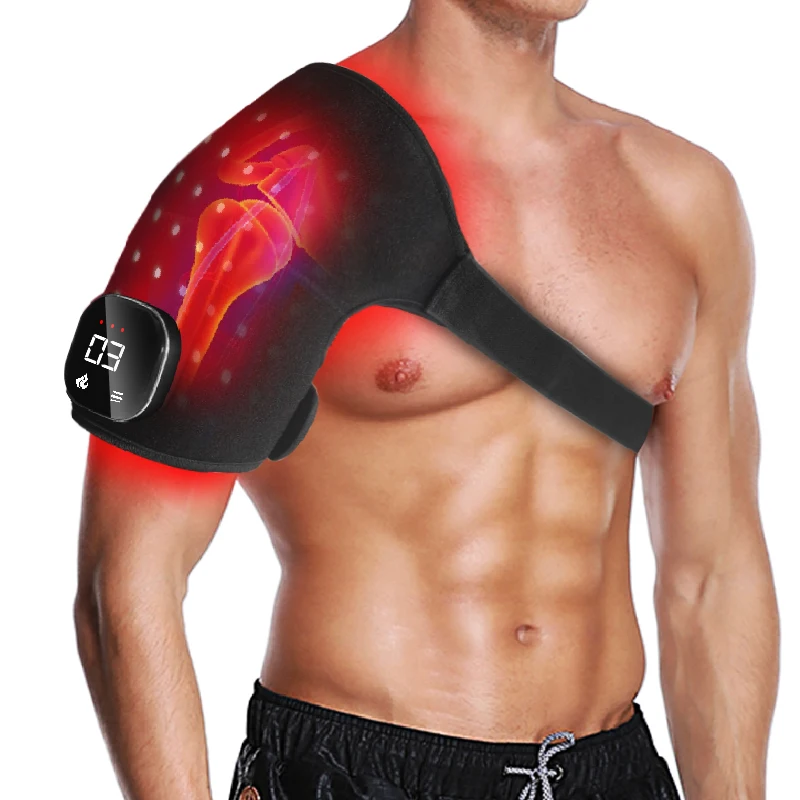 56 LEDs Wearable Red Light Therapy Knee Pad Dual-Chip 660nm 850nm Shoulder Elbow 3