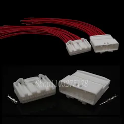 1 Set 28 Pin 1565377-1 1565380-1 90980-12555 Car Audio Navigation Rearview Wire Harness Connector Auto Plug for Nissan Toyota