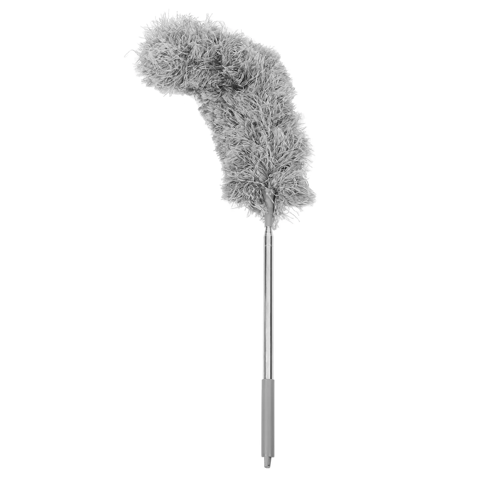 Telescopic Gutter Cleaning Brush Detachable Bend Angle Roof Cleaning Tool Extendable Pole for Gutter Guard Leaf Roof Cleaner