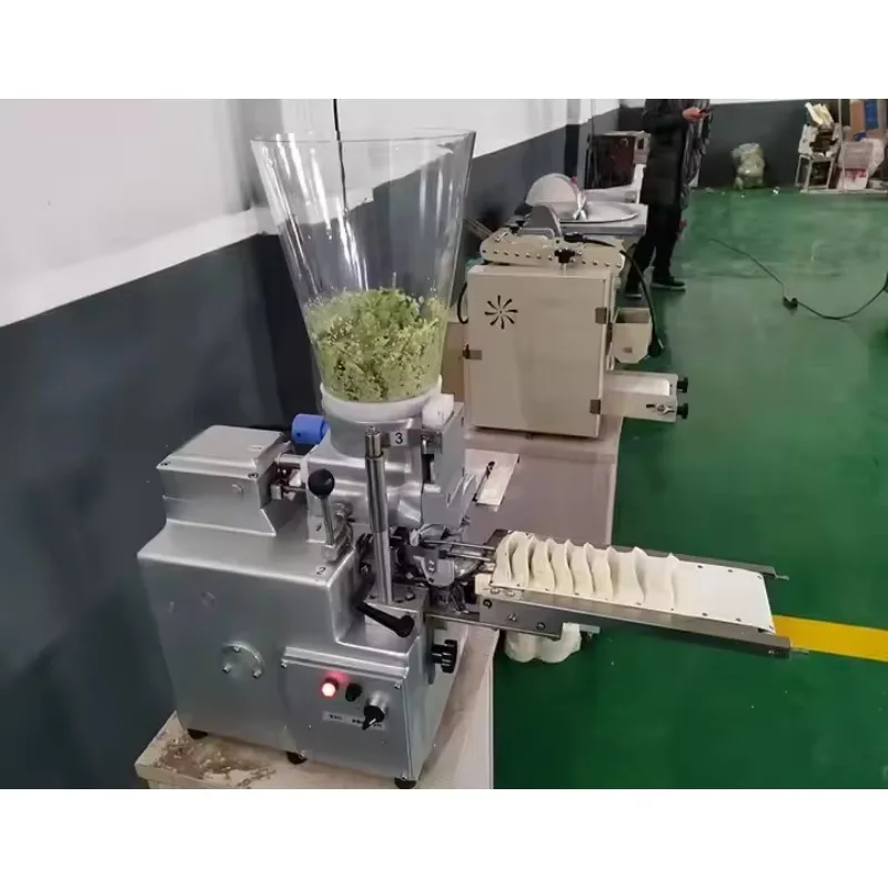 Practical Fully Automatic Samosa Empanada Making Machine 2-in-1 Dumpling/Gyoza Food Grade Stainless Steel 30 Pcs/Min Motor