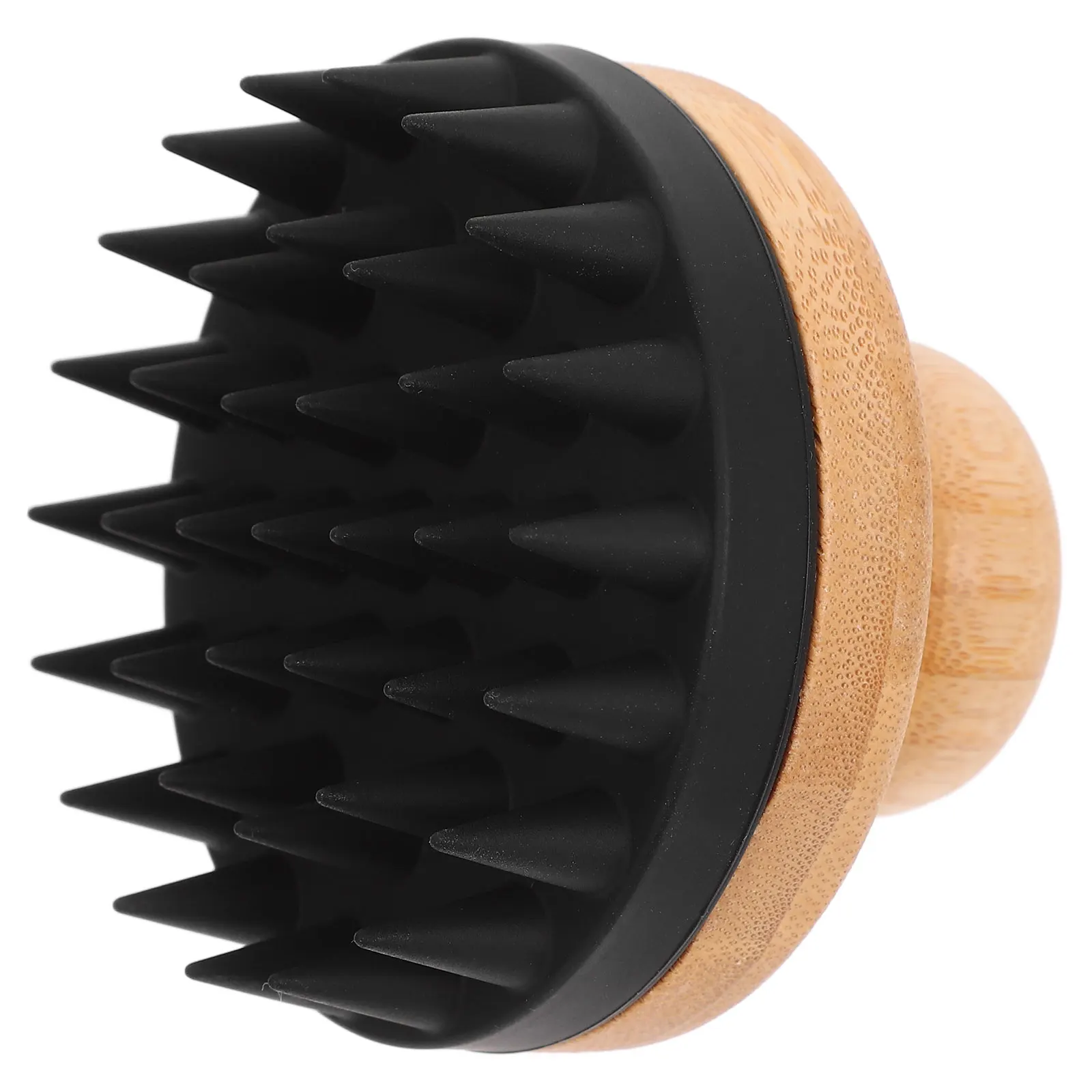 

Silicone Shampoo Brush Pink Scalp Massager Shower Hair Scrubber Detangler Anti Dandruff Gentle Massage Cleanse Protect