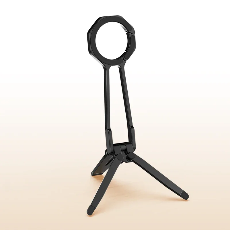 Travel Magnetic Foldable Phone Tripod with MagSafe - Zinc Alloy Pocket Desk Stand for IPhone 16/15/14/13/12 Pro Max/Plus