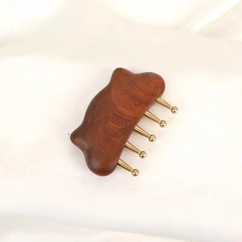 Portable Brass Gua Sha Massage Tool Head Neck Leg Body Meridian Massager Lymphatic Muscle Relief Pain Deep Tissue Massage