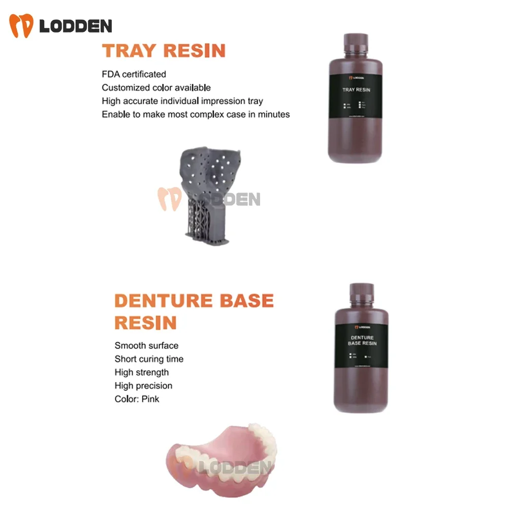 High Precision 3D Printer Resin Liquid 385/405nm Photosensitive 3D Printer for Model/ortho/Gingiva Mask/Temporary Restoration