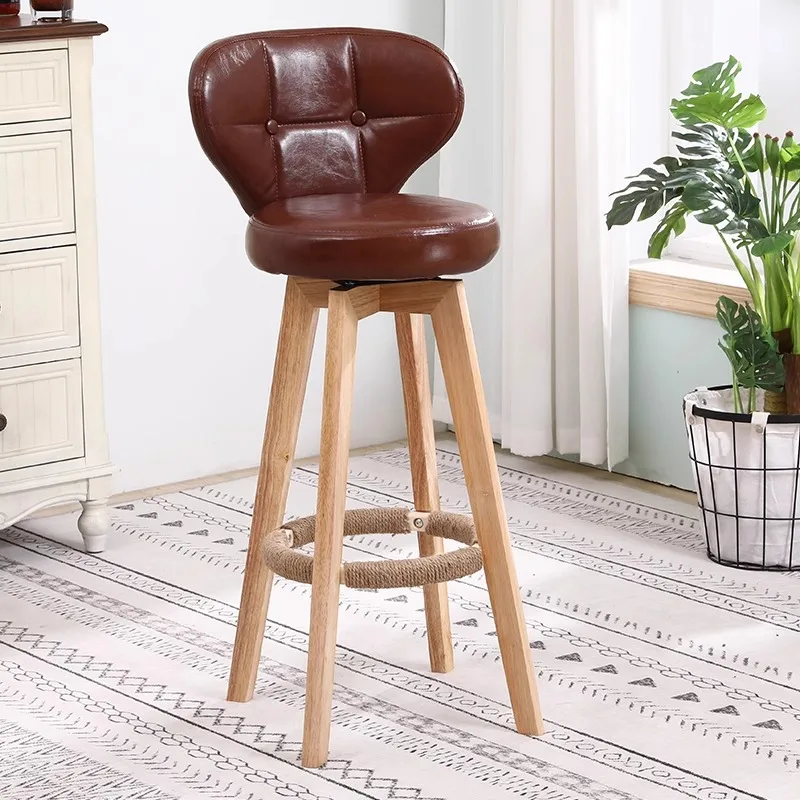

High Stool Chair Bedroom Minimalistic Bar Chair For Kitchen Living Room Chairs Banqueta Alta Para Cozinha Home Decoration