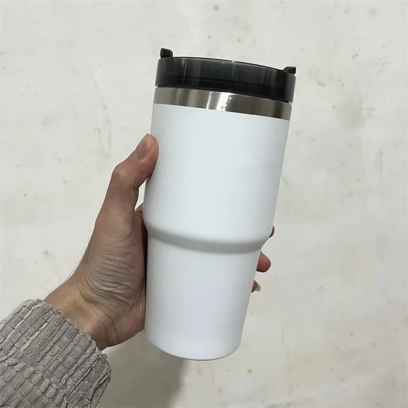 304 Stainless Steel Insulated Cup Convenient And Large Capacity Straw Coffee Cup Car Cup