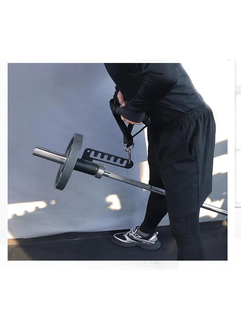 Fitness Landmine Aufsatz aus Stahl, Multifunktionales Gym-Zubehör für Kniebeugenständer, Kreuzheben, Rudern, Heimtraining und Fitnessgeräte – Detail 7