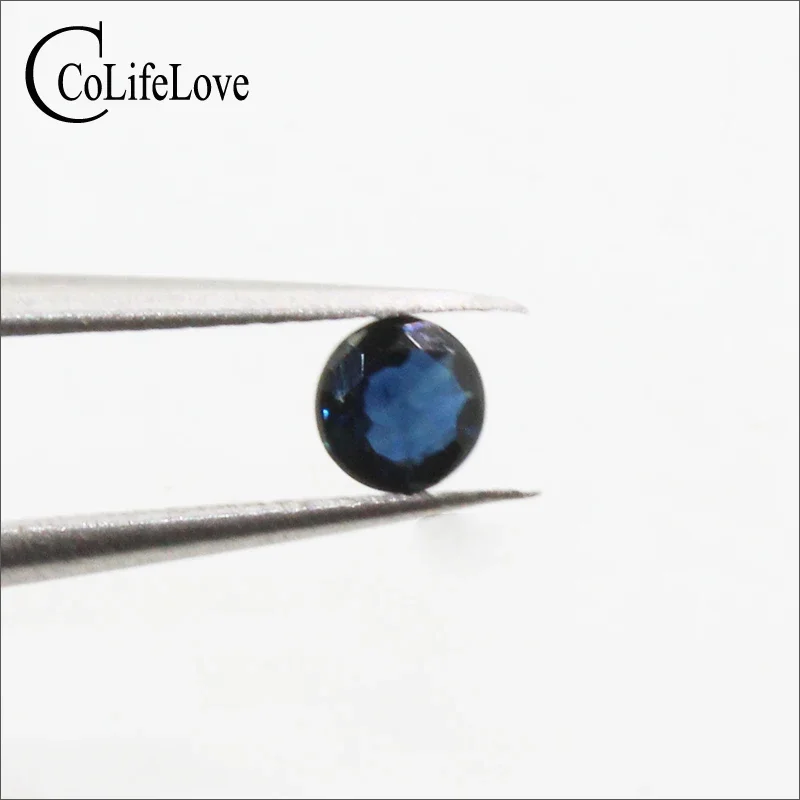 5mm Round Shape Sapphire Loose Gemtone 100% Real Sapphire From China