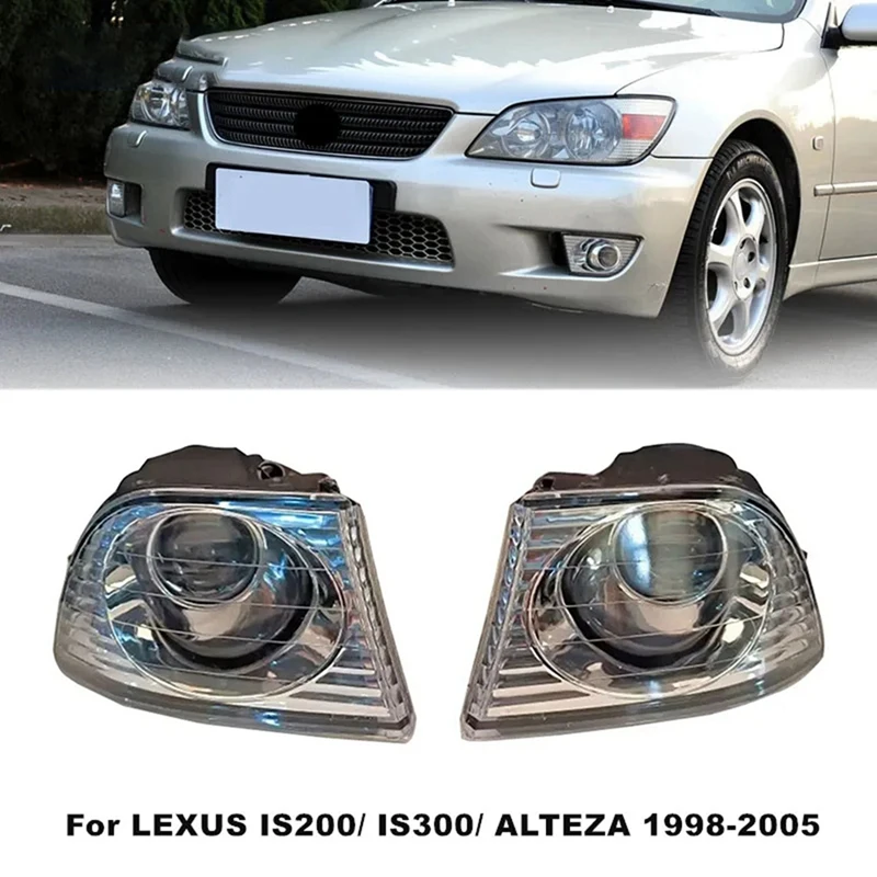 

Car Lights For Alteza For LEXUS IS200 IS300 1998-2005 Parts Car Bumper Reflector Lamp Front Grille Driving Fog Light NO Bulb