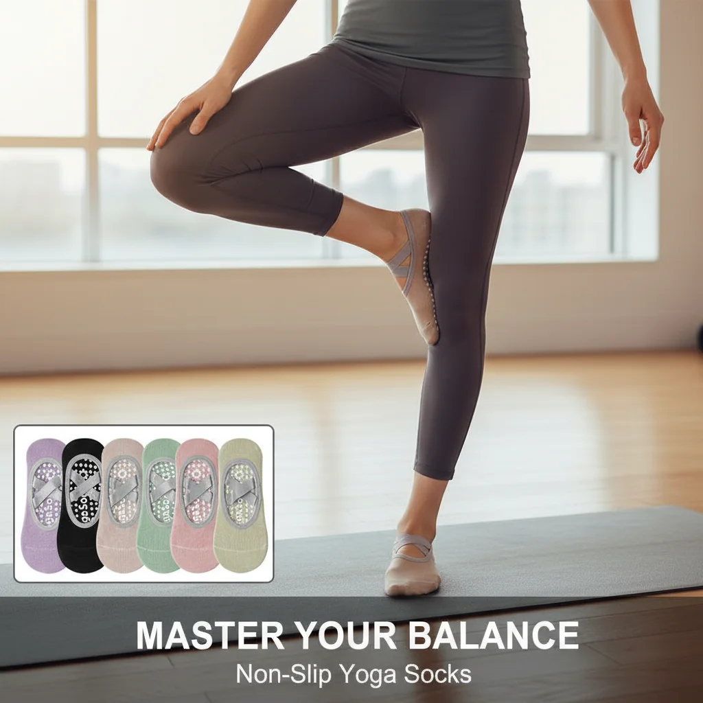 Professional Women Yoga Socks Silicone Anti-slip Backless Socks Breathable Ballet Women Bandage Sports Dance Accessor