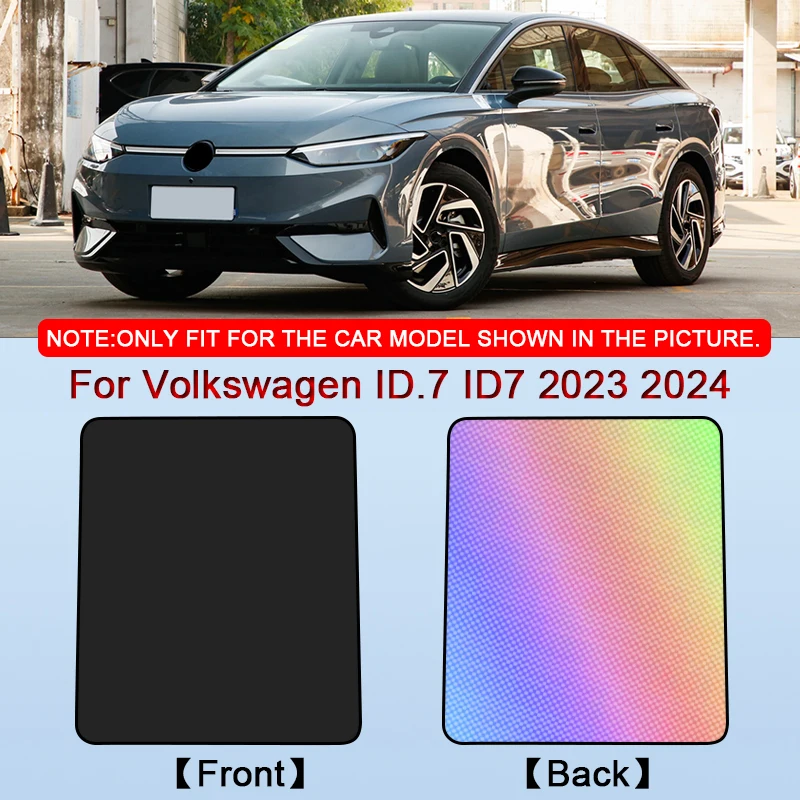 

For Volkswagen ID.7 ID7 2023 2024 2025 Colorful Ice Crystal Car Roof Sunshade Car Clip-on Sunroof Skylight Blind Shading Cover