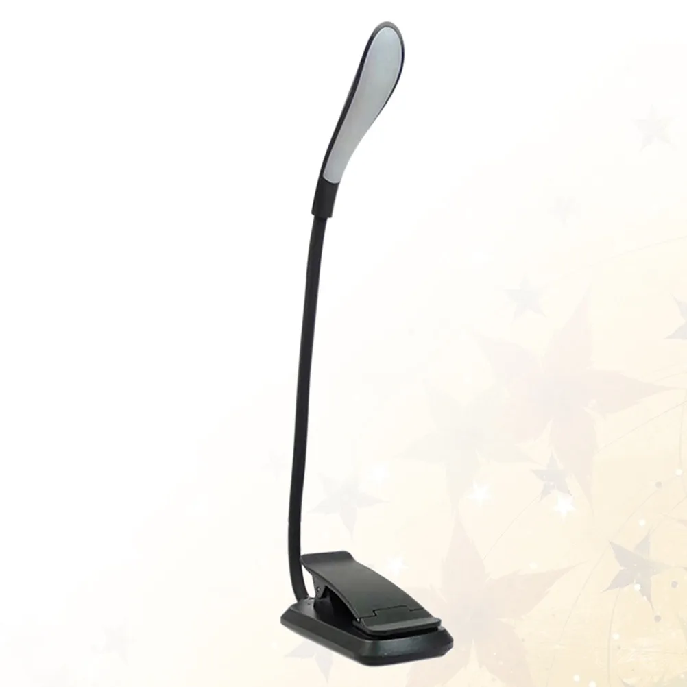 USB Rechargeable Mini LED Reading Light with Sturdy Clip Flexible Gooseneck for Desk Kindle Notebook Bunk Bed Camping