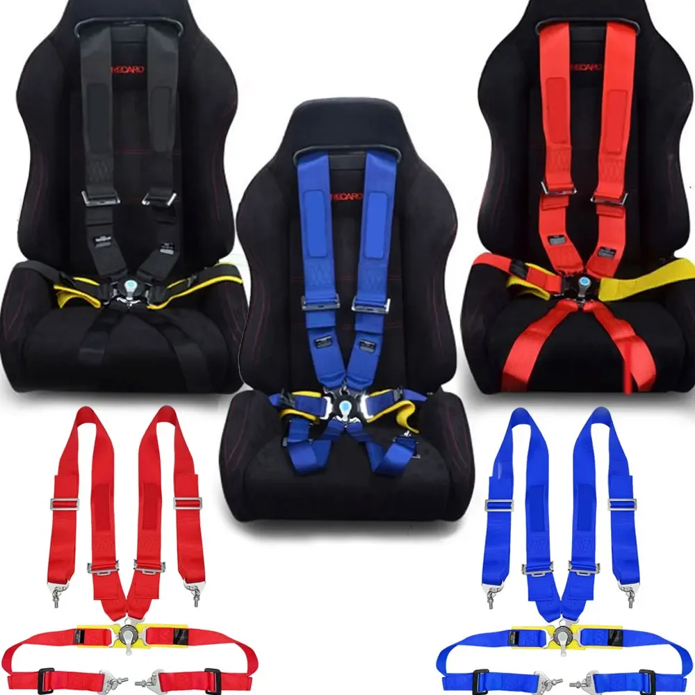 

Sparc 3" Seat Belt 4 6 Point Snap-On Racing Harness sety belt seat harness with Camlock Competition BLACK BLUE RED