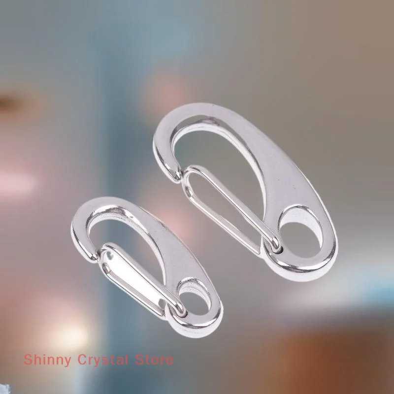 

4Pcs Oval Spring Snap Hooks Stainless Steel Multipurpose Outdoor Camping Belt Carabiner Fast Release Hook