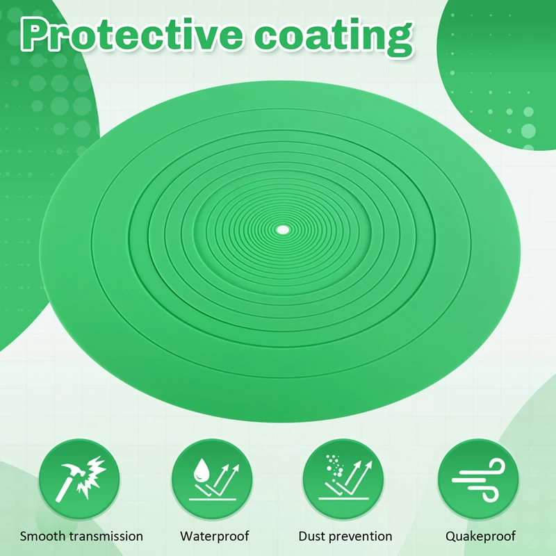 Slipvirus-Polymères Colorables Anti-Vibration en Silicone de 295mm, Accessoire de Remplacement Audio pour Tourne-Disque LP Vinyle