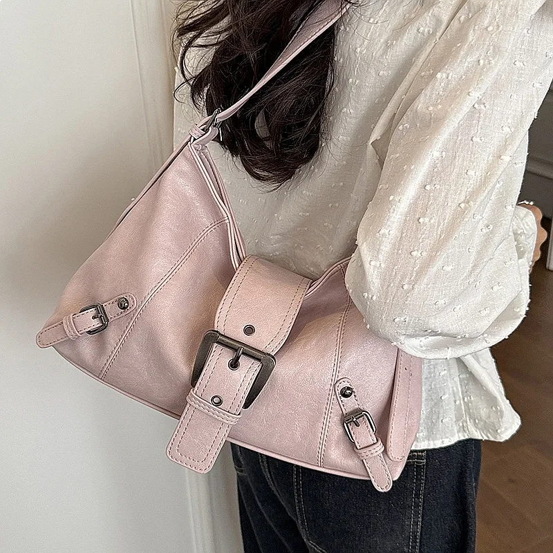 CGCBAG Fashion y2k Shoulder Bag For Women Casual Lage Capacity Female Crossbody Tote Bags High Quality PU Leather Handbags 4