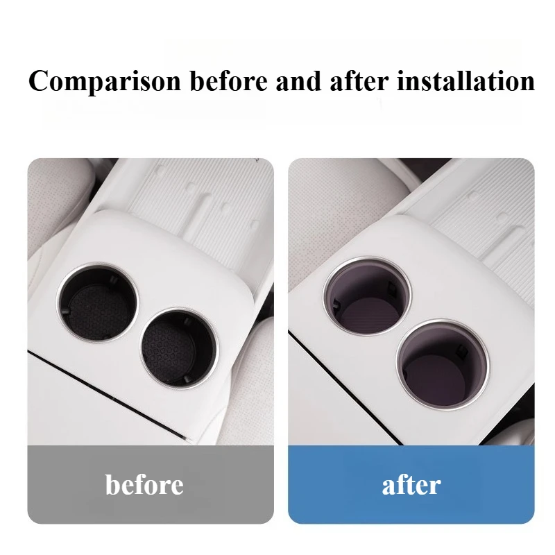 For Avatr 06 06T Integrated Center Console Cup Silicone Mat Waterproof Anti-spill Anti-slip Limit Cup Holder car Accessories