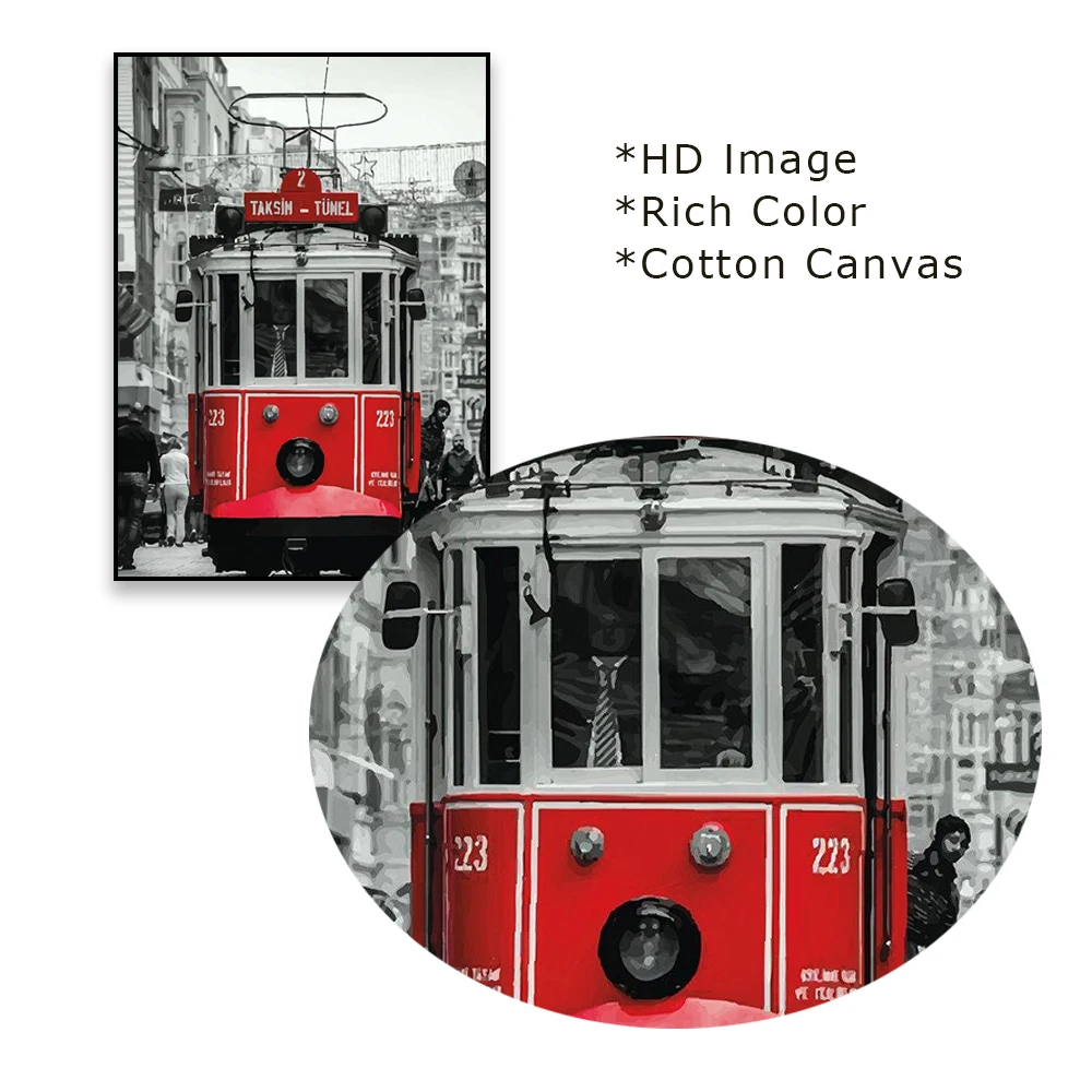 اسطنبول Vintage المشارك أسود أبيض اسطنبول جدار الفن يطبع تركيا الشارع الكبير مسجد السفر قماش اللوحة مكتب ديكور المنزل