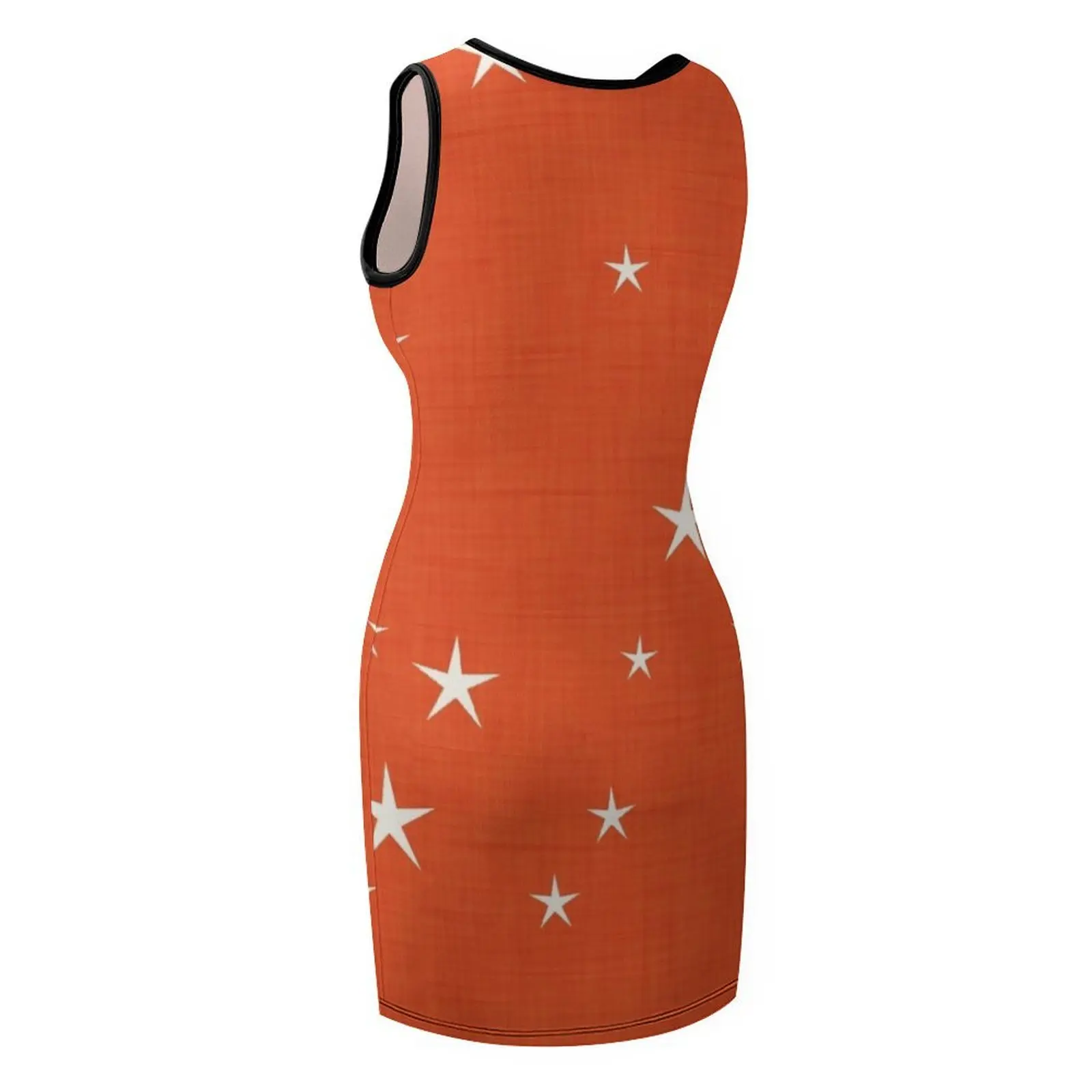 패브릭 질감이 있는 오렌지 스타 - 일각고래 컬렉션 민소매 선드레스 여성 드레스 신부 들러리 드레스 댄스 파티용 여성 드레스