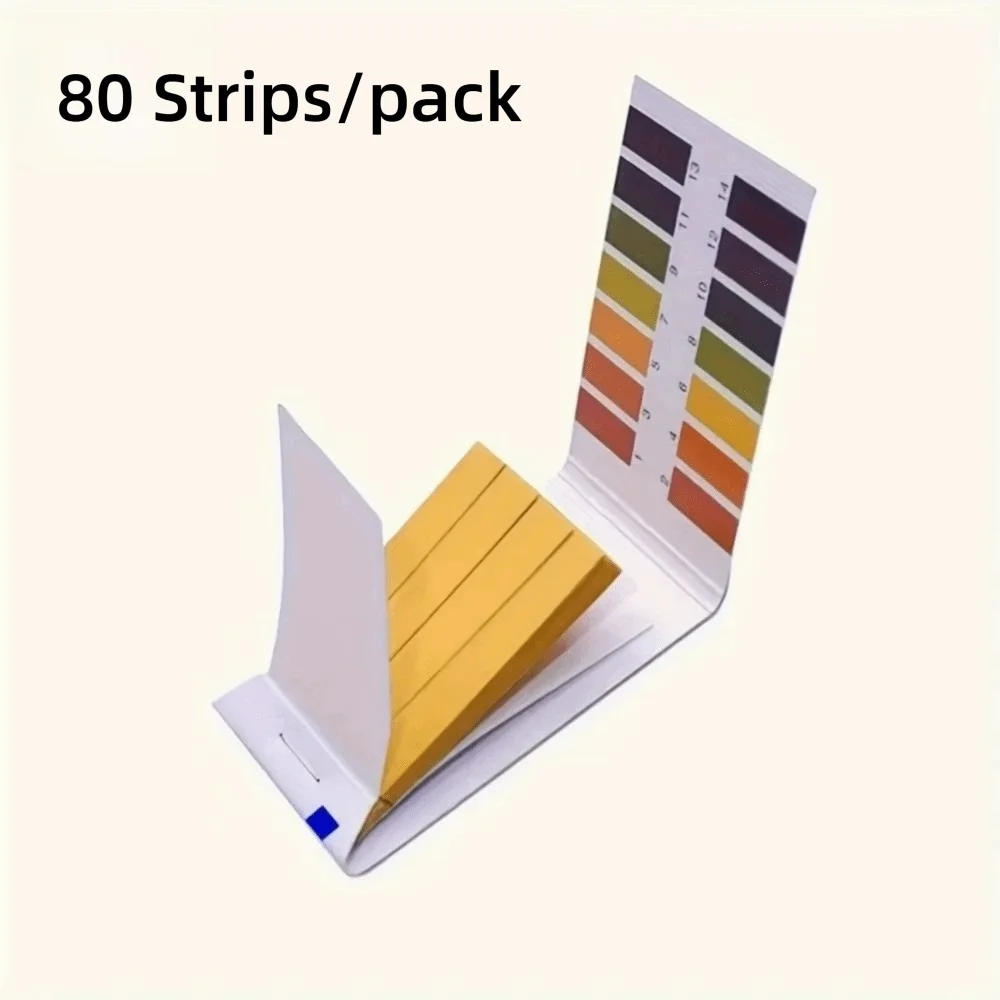 80 Strips/pack with Control Card Professional PH Test Strips Acidic Alkaline Indicator Paper PH Meter PH Controller Soil Testing