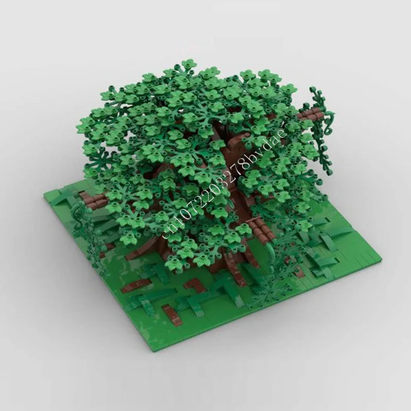 Big Tree Modular MOC Blocos de Construção, Street View Modelo, Arquitetura Criativa, DIY Assembleia Educação, Brinquedos Presentes, 1183 PCs