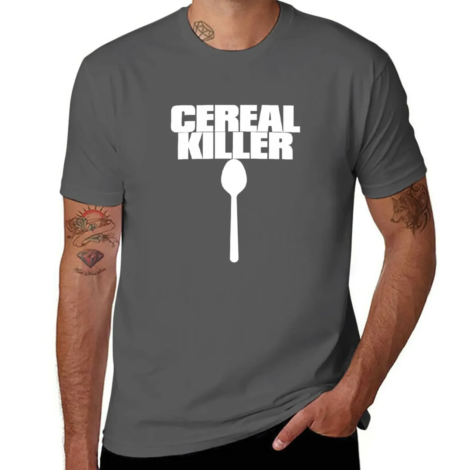 

New Cereal Killer T-Shirt Blouse cute tops korean fashion black t shirt funny t shirts for men