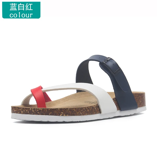 2023 Low cork Beach Flip Flops String Bead couple beach flip flops soft wedge Flat Slides slipper women summer unisex creeper