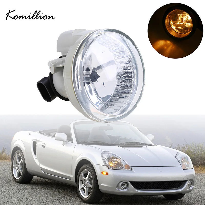 

Car Front Lower Bumper Fog Lights Assembly 9006 Halogen Bulbs Auto External Lamp for Toyota MR2 Spyder 2002 2003 2004 2005