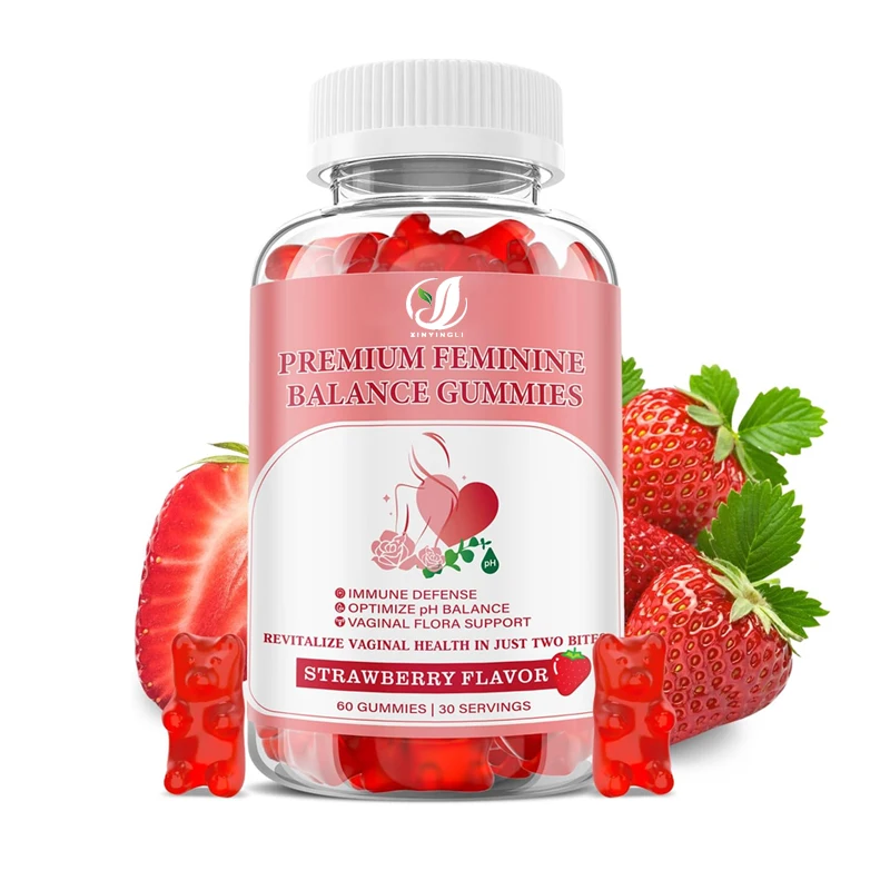 

Жевательные конфеты для женского здоровья, высококачественные жевательные конфеты для женского здоровья, поддерживающие pH-баланс, веганские, без глютена, 60 штук.