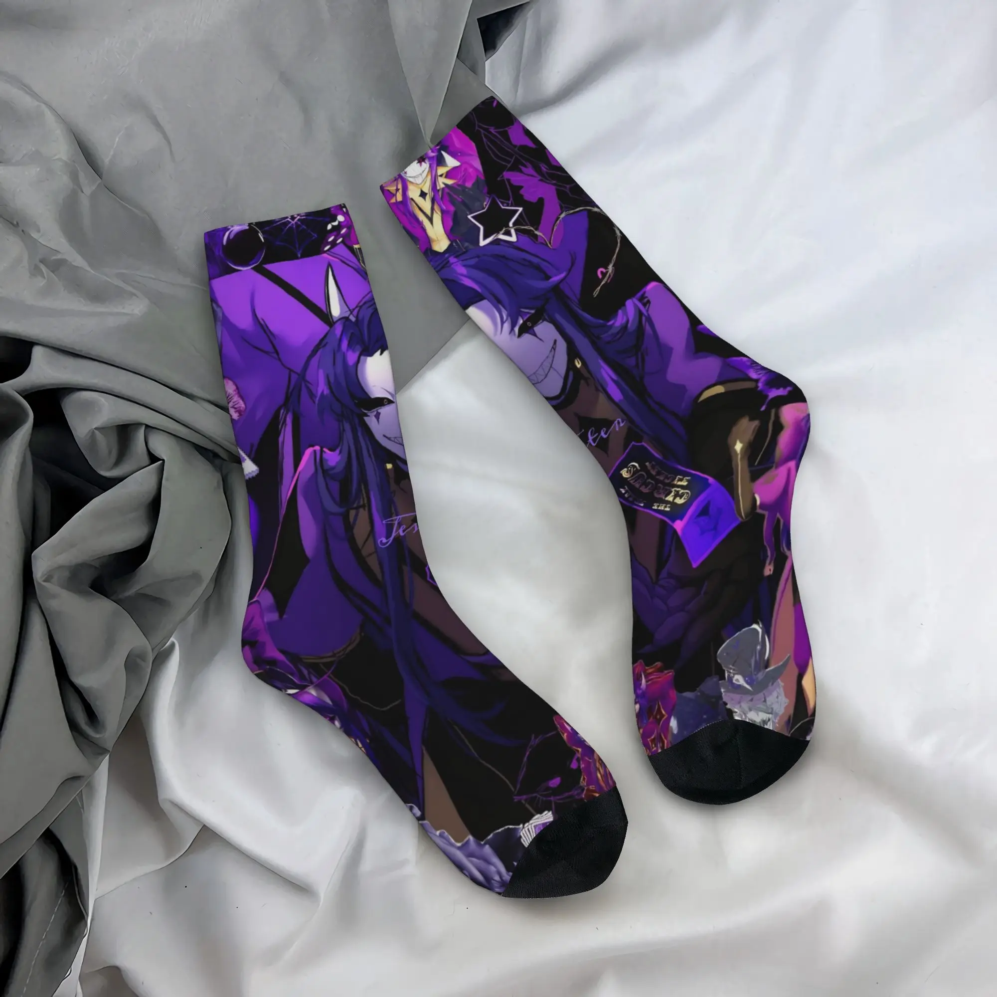 Winter Warm Harajuku Women Men The F-Freak Circus Jester Socks  Non-slip Basketball Socks